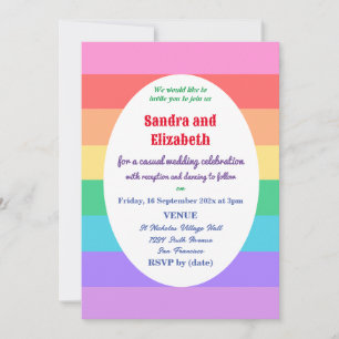 Wedding Invitation Gay/Lesbian Couple