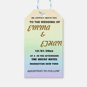  Wedding Invitation Gift Tags