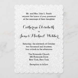 Wedding Invitation Hosted by Bride's Parents