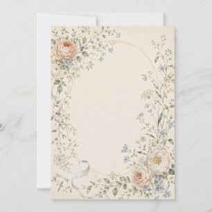 Wedding Invitation in Elegant French Country Style