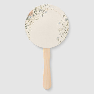 Wedding Invitation in Elegant French Country Style Hand Fan