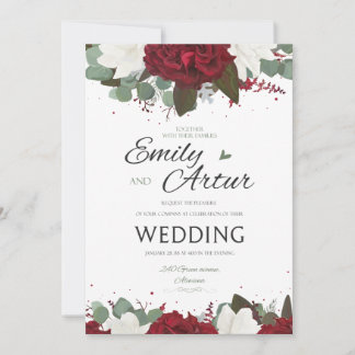 Wedding invitation, invite, save the date card