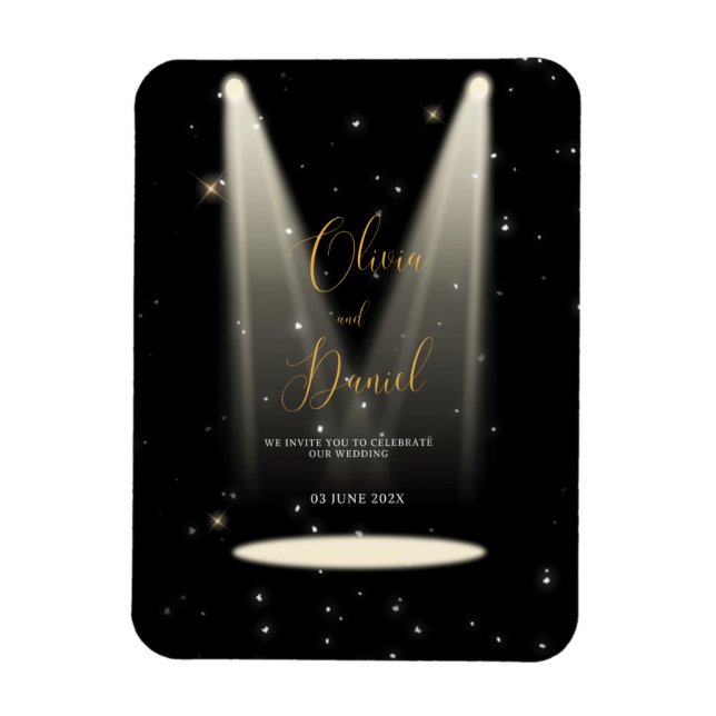 wedding invitation magnet (Vertical)