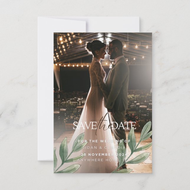 Wedding invitation - modern stylish and classic (Front)