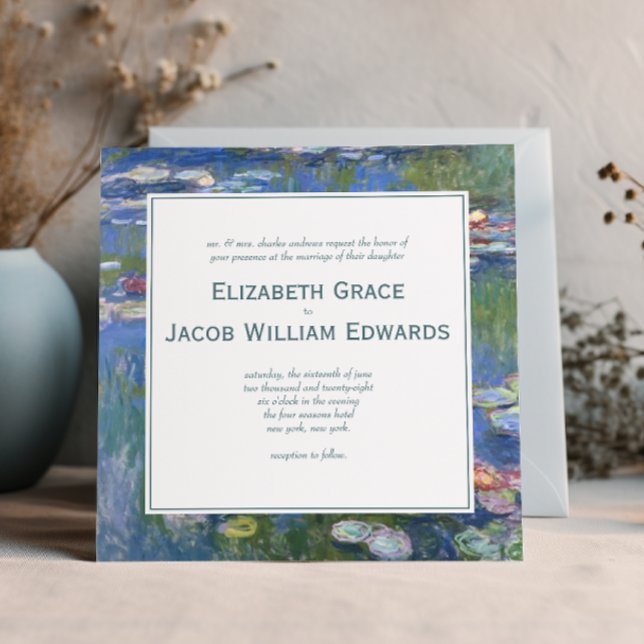 Wedding Invitation // Monet's Waterlilies (Creator Uploaded)