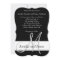 Wedding Invitation Monogram Black and White