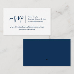 Wedding Invitation Online RSVP, Casual Themed Card