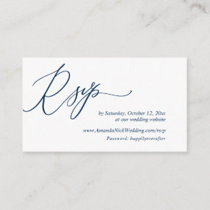 Wedding Invitation Online RSVP, Modern Script Card