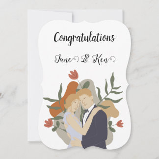 wedding invitation or congratulations
