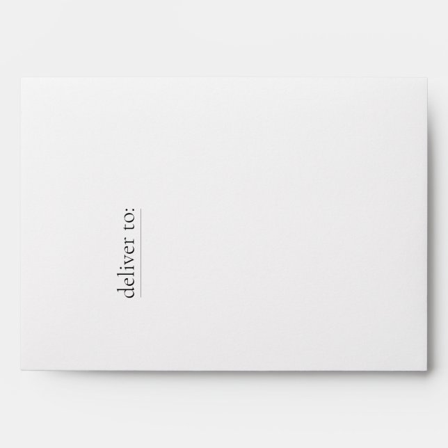 Wedding Invitation Outer Envelope (Front)