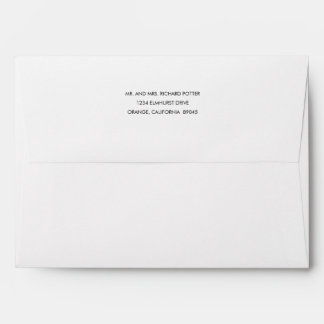 Wedding Invitation Outer Envelope