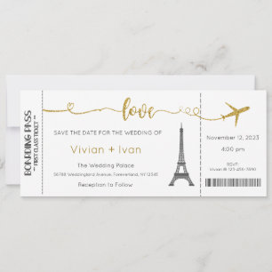 Wedding Invitation, Paris Wedding Invite, Love Invitation