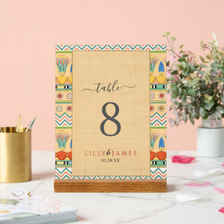 Wedding Invitation Pharaonic heritage on papyrus Acrylic Sign