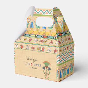 Wedding Invitation Pharaonic heritage on papyrus Favour Box