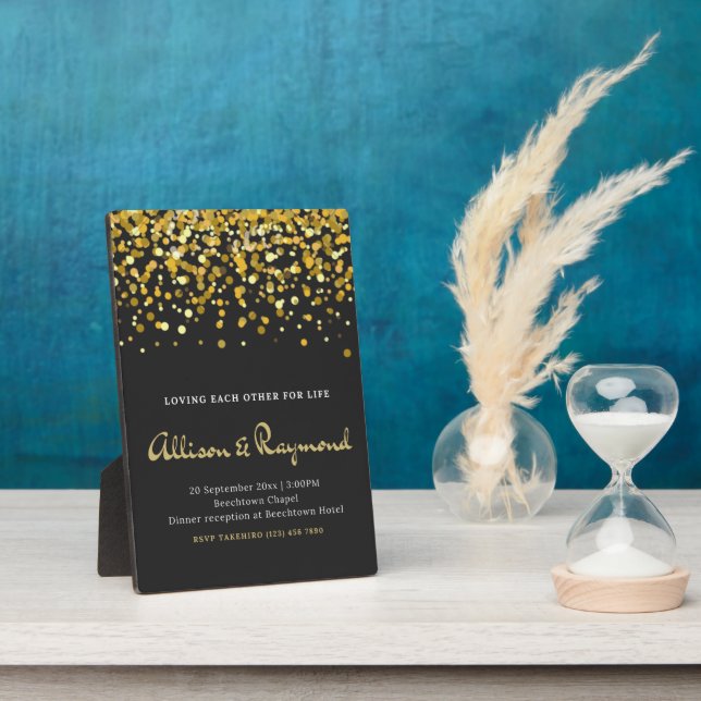 wedding invitation plaque (Side)