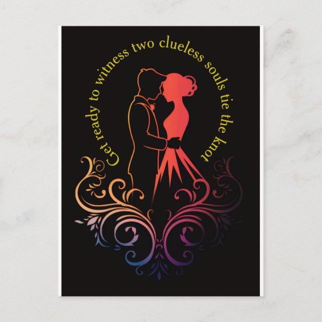 Wedding Invitation Postcard (Front)