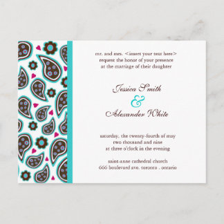 Wedding Invitation Postcard | C1
