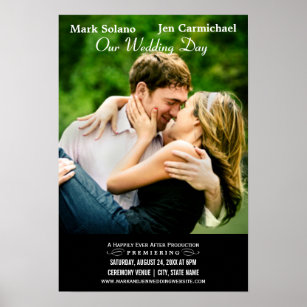 Wedding Invitation Poster | Movie Themed Design