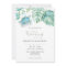 Wedding Invitation QR Code Tropical Sea Turtle