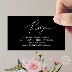 Wedding Invitation RSVP, Modern Romantic Reminder