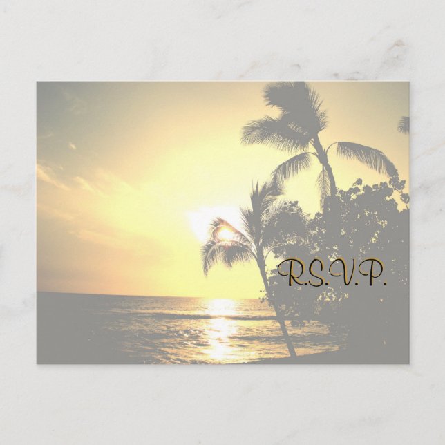 Wedding Invitation RSVP Postcard (Front)