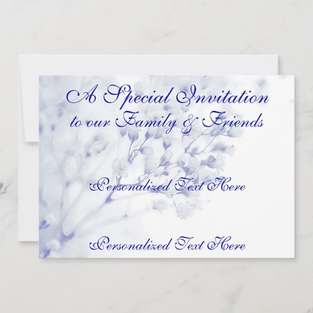 Wedding Invitation Save the Date template card (Front)