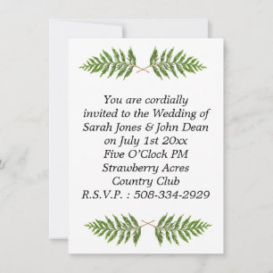 Wedding invitation simple