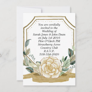 Wedding invitation simple