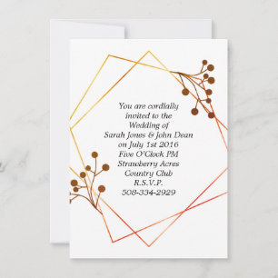 Wedding invitation simple