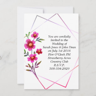 Wedding invitation simple