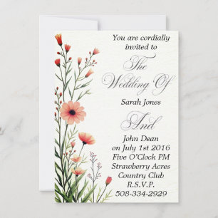 Wedding invitation simple