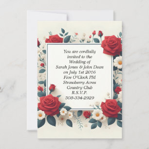 Wedding invitation simple