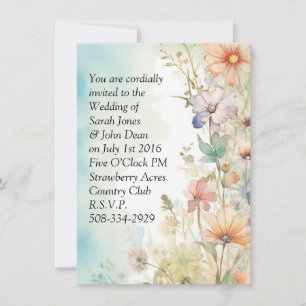 Wedding invitation simple