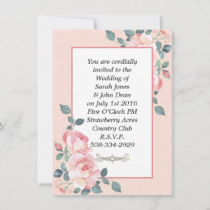 Wedding invitation simple