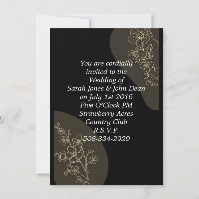 Wedding invitation simple (Front)