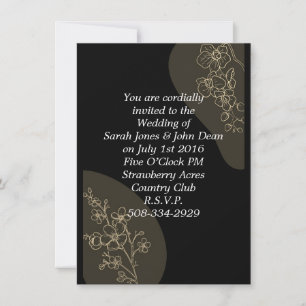 Wedding invitation simple