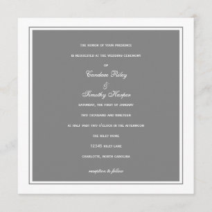 Wedding Invitation   Simplicity  gr