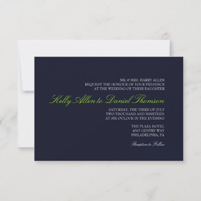 Wedding Invitation | Simply Grace |dblgr (Front)