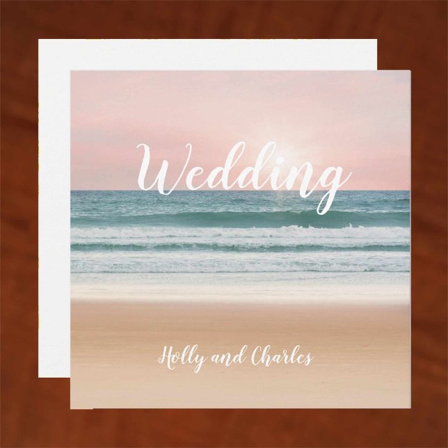 Wedding Invitation. Sun, sand, sea and sky. Invitation (Creator Uploaded)