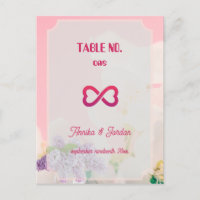 Wedding Invitation Table Numbers Vintage Art