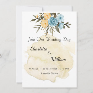 Wedding Invitation Template | Elegant Modern Weddi