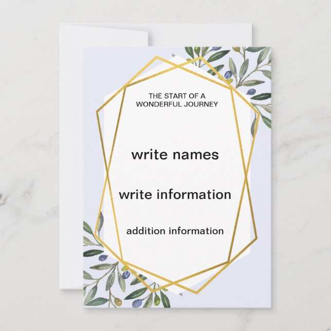 Wedding invitation templates (Front)