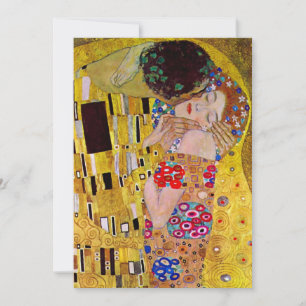 Wedding Invitation; The Kiss by Gustav Klimt Invitation