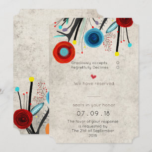 Wedding Invitation Ticket Shape Design