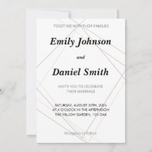 Wedding Invitation – Together With Their Families