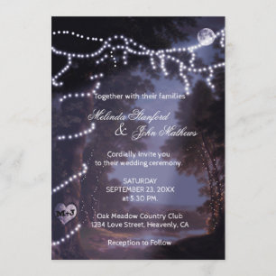 Wedding Invitation   Tree Lights