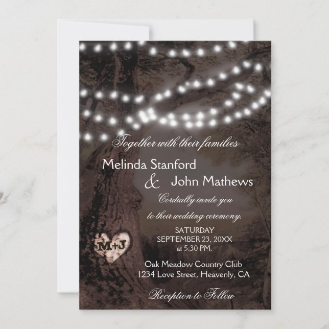 Wedding Invitation | Tree of Lights (Front)
