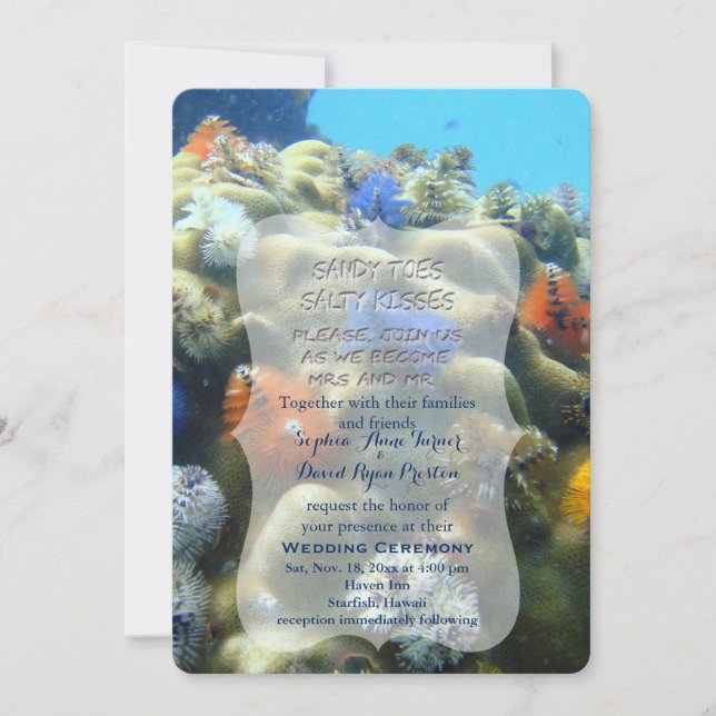 Wedding Invitation | Underwater View (Front)