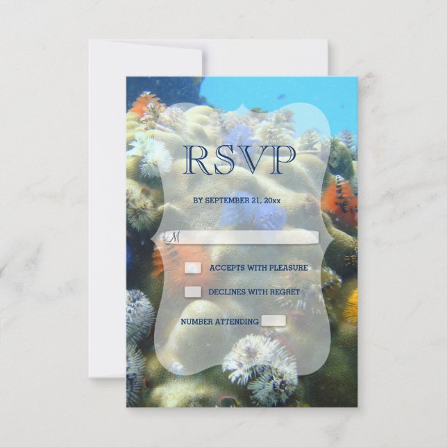 Wedding Invitation | Underwater View RSVP (Front)