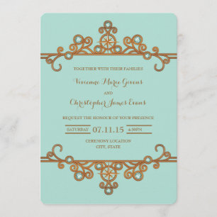 Wedding Invitation   Vintage Nautical